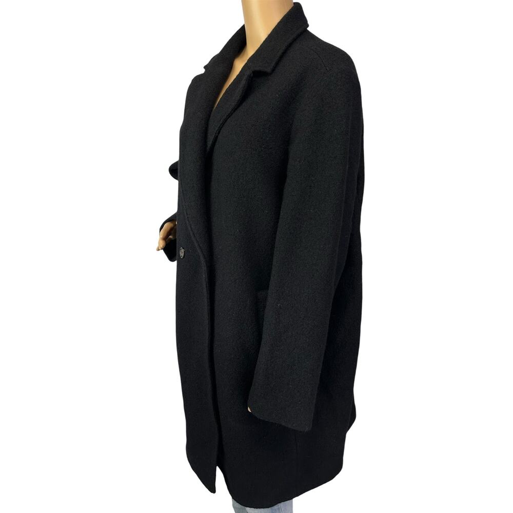 J. Crew Daphne Topcoat in Pure Italian Boiled Wool Black BM955 Plus Size 22 - Picture 7 of 14